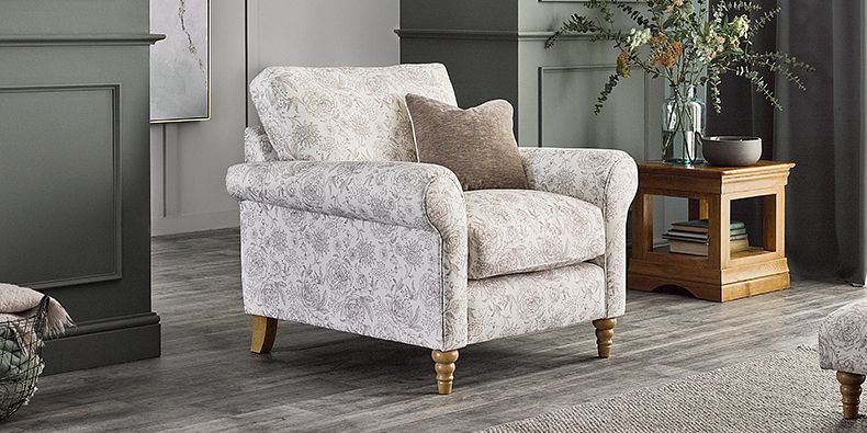 Beige Armchairs Oak Furnitureland